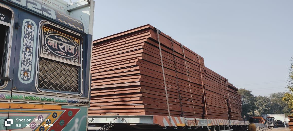 Fabricated industrial assemblies in yard